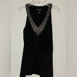 WHBM Beaded V-Neck